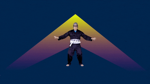 Landscape Martial Arts Karate Chop GIF