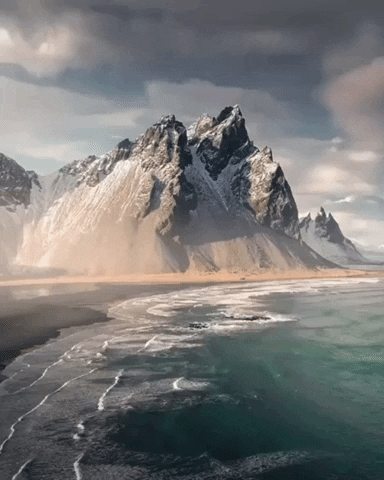 Landscape Occean Mountain Scenery GIF