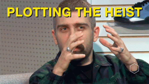 Landscape Plotting The Heist GIF