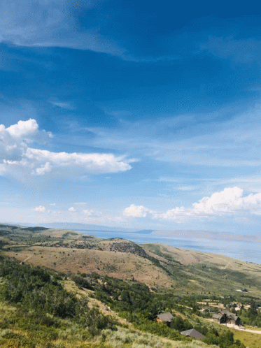 Landscape With Blue Sky and Clouds