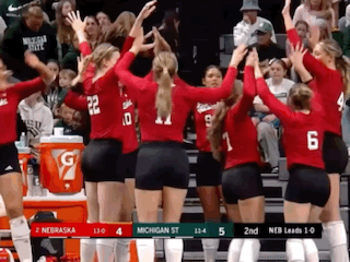 Laney Choboy Husker Volleyball GIF
