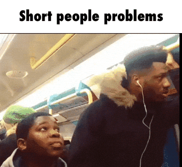 Lanky Man Inside Train GIF