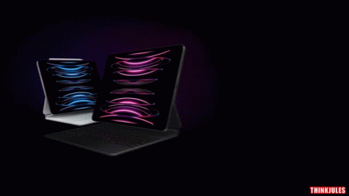 Laptop and Tablet on Purple with Thinkjules