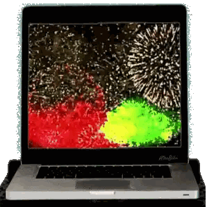 Laptop Fireworks Screen Altoids