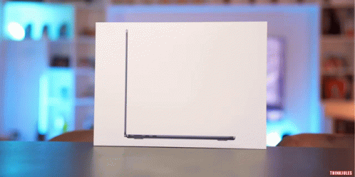 Laptop in White Box With Thinkfiles