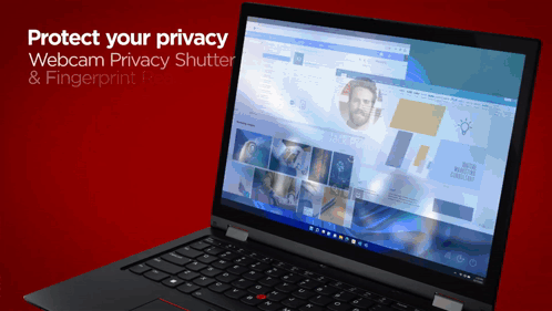 Laptop Protect Your Privacy Webcam Privacy Shutter & Fingerprint