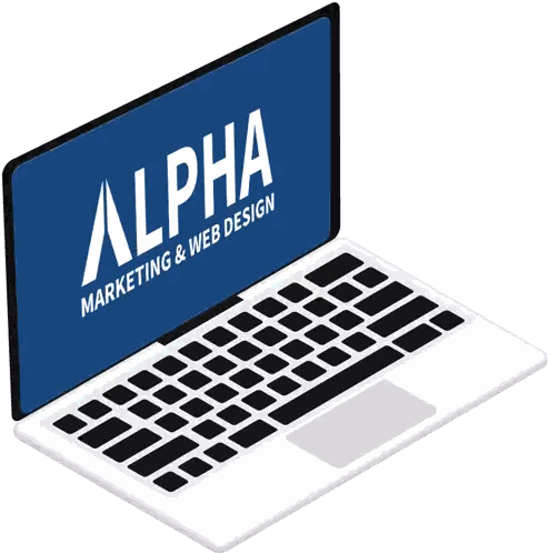 Laptop Screen Alpha Marketing Web Design