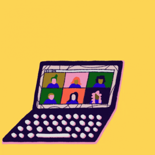 Laptop With Going To Create Our Own Future Text GIF