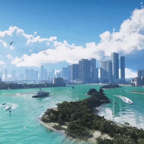 Large Body of Water Surrounded by City