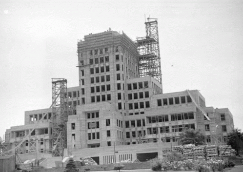 Large Building With Scaffolding GIF