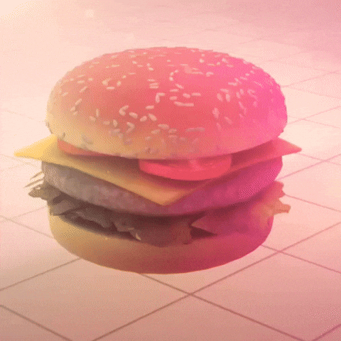 Large Burger Stuffing GIF