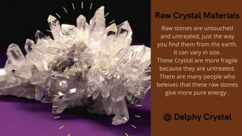 Large Cluster Of Clear Crystals On Purple Background GIF
