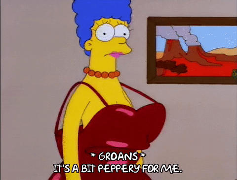 Large Dress Of Marge Simpson GIF