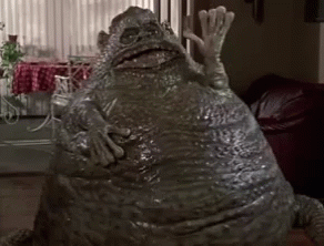 Large Frog Sitting in Living Room