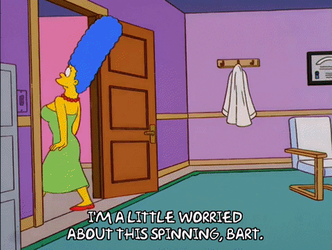 Large Marge Gets Worried Outside GIF