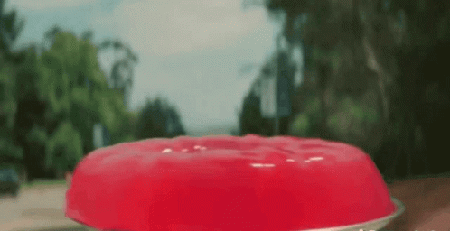 Large Red Jelly on Table