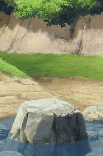 Large Rock in Water