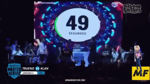 Large Screen Showing Number 49