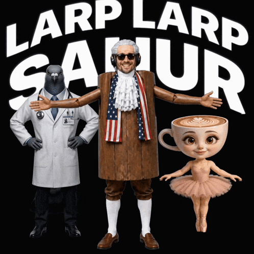 Larp Larp Saturn Poster Doctor Pigeon Ballerina