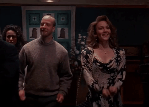 Larry And Nancy Partying Groundhog Day GIF