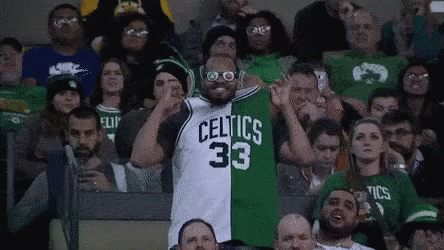 Larry Bird Fan GIF