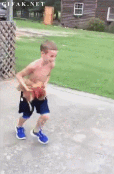 Larry Bird Kid Chicken GIF