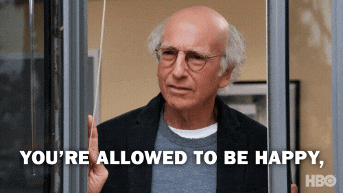 Larry David Be Happy GIF