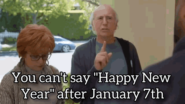 Larry David Not Happy New Year GIF