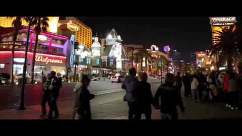 Las Vegas City Night GIF