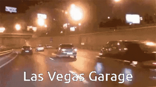 Las Vegas Garage Car Crash Meme GIF
