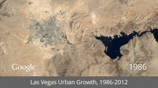 Las Vegas Google Earth Map Growth GIF