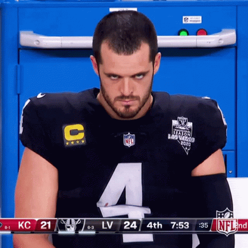 Las Vegas Raiders Derek Carr Stare Down GIF