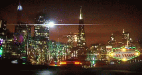 Las Vegas Speeding Car GIF
