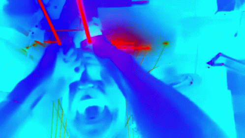 Enhance Laser Overexposure Film Effect GIF