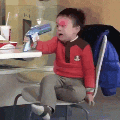 Funny Kid Laser Eyes GIF
