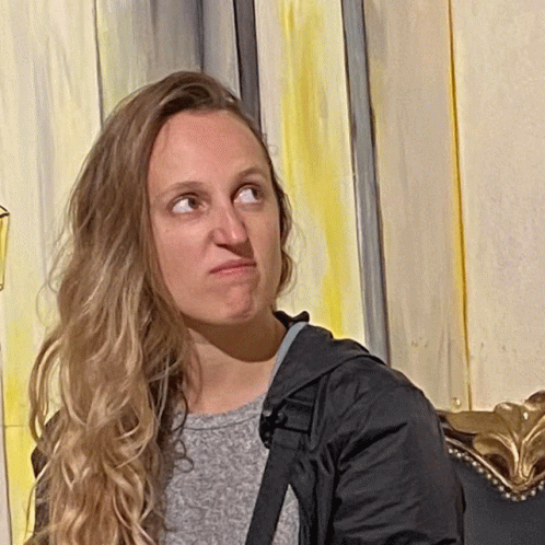 Disappointed Lady Laser Eyes GIF