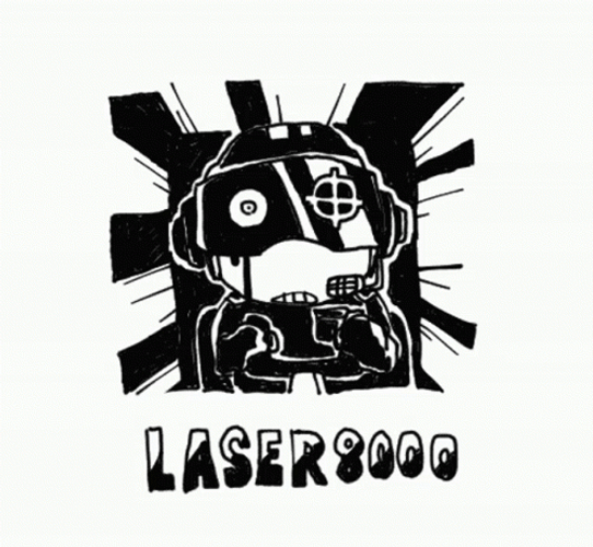 Laser 8000 Moving Artwork GIF