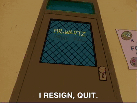 Last Day Of Work Quitting Hey Arnold GIF