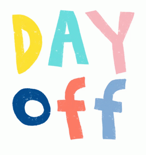 Last Day Off Flashing Colors GIF