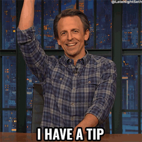 Late Night Seth Meyer Just The Tip GIF