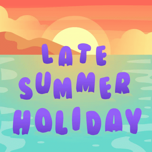Late Summer Holiday Purple Poster
