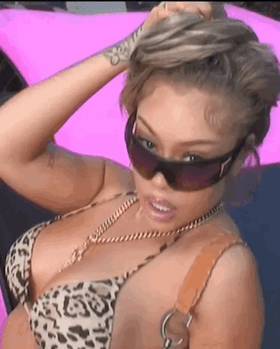 Latto Licking Her Lips GIF