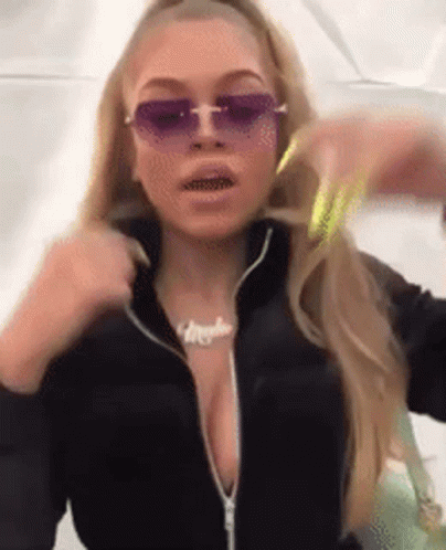 Latto With Eyeglasses On GIF