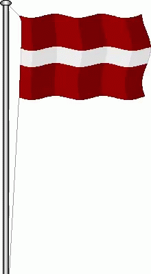 Latvian Flag On Pole GIF