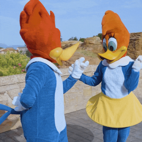 Laugh Happy Jump Woody Woodpecker GIF