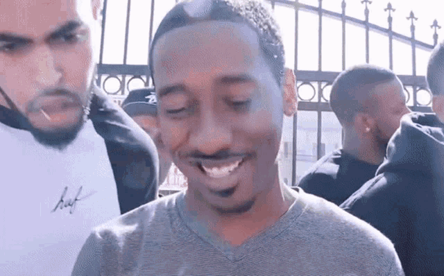 Laugh Men On Phone Spreading Out GIF