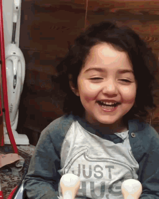 Laugh Sleepy Little Girl GIF