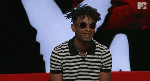 Laughing 21 Savage On Sunglasses GIF