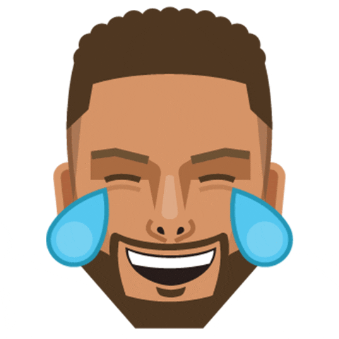 Laughing Animated Steph Curry GIF