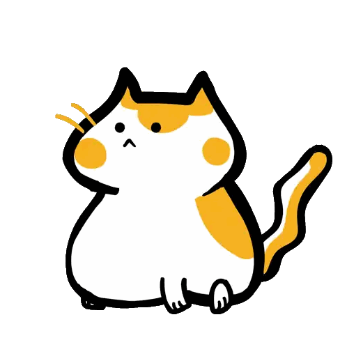Laughing Cartoon Cat Saying Hahaha
